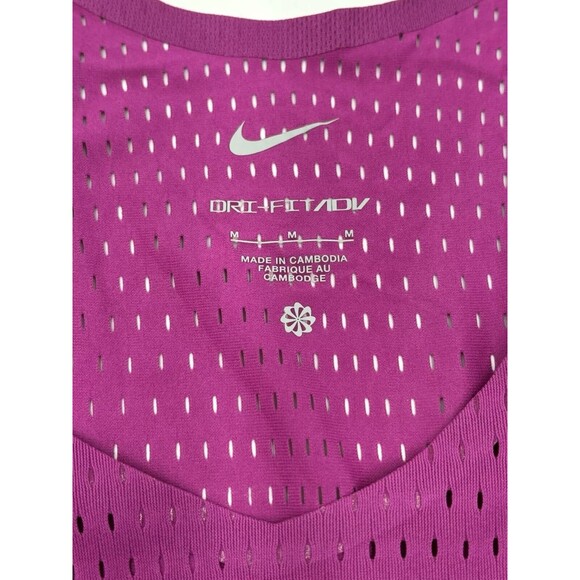 Nike Aeroswift Dri-Fit ADV Running Singlet Hot Fuchsia FN4231-518 Men's XXL NEW - Picture 8 of 15